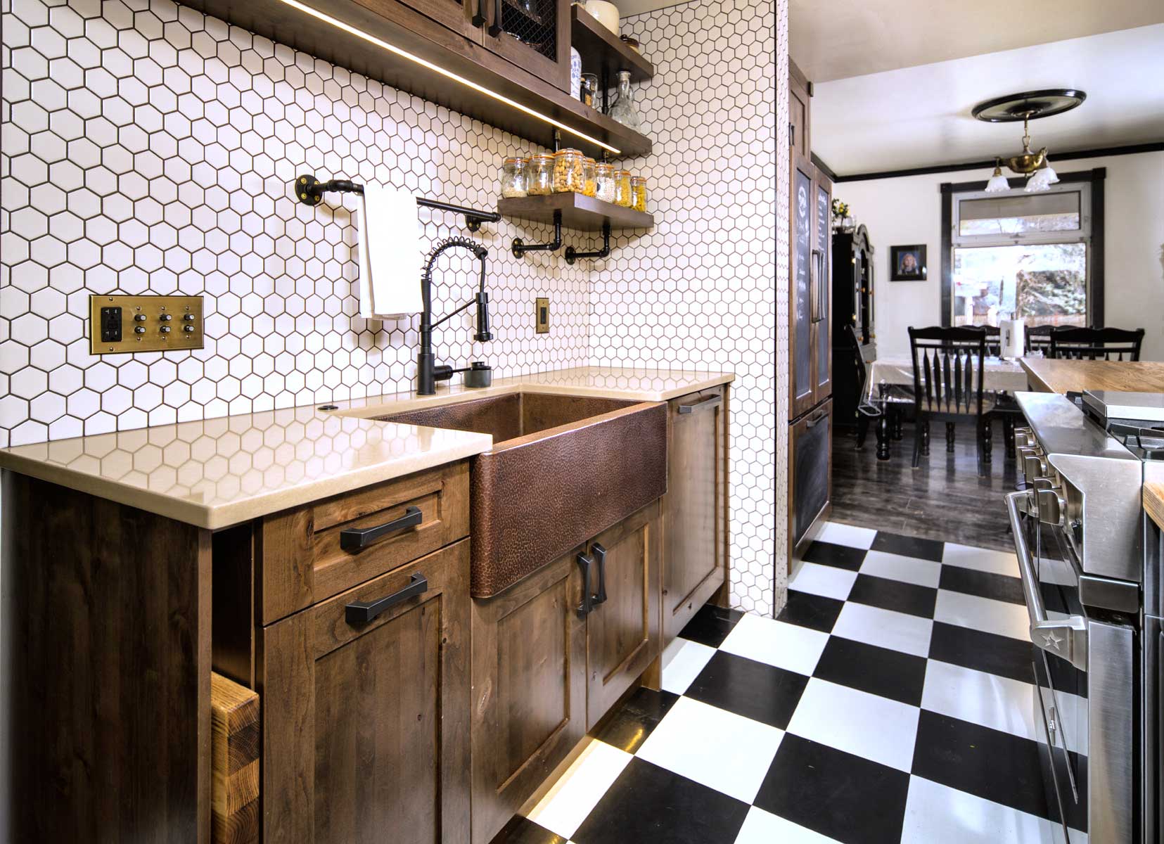 Stylish Steampunk Kitchen - The Cabinet Company